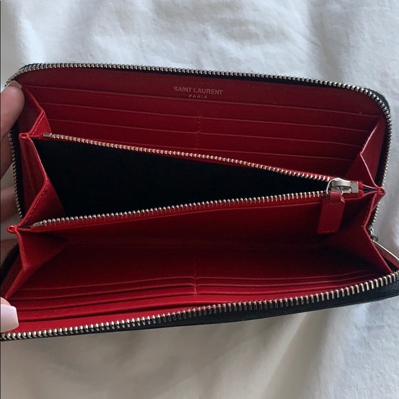 ✨SOLD✨ Saint Laurent - Monogram Zip Around Wallet - Picture 8 of 10